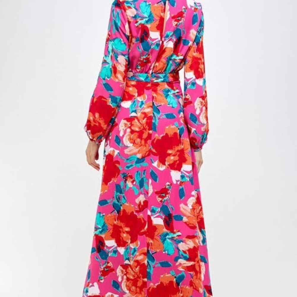 NWT Floral Print Maxi Dress - Picture 2 of 2